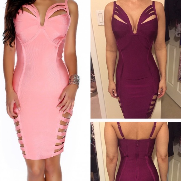 Strappy Cut Out Bandage Dress - Picture 6 of 6